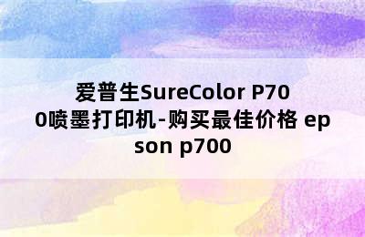 爱普生SureColor P700喷墨打印机-购买最佳价格 epson p700